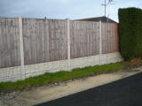 Panel Fencing Concrete Post and Gravel Boards